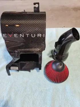Eve-fk8-cf-int Eventuri Black Carbon Intake System 2017 - 2020 Honda Civic Fk8 Type R