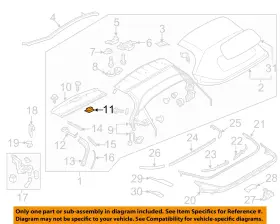 68314960aa Fiat Oem 17-20 124 Spider Convertiblesoft Top Components-handle