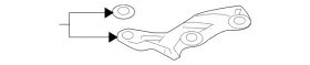 6e5z-9647-aa Ford Genuine Air Cleaner Assembly Mount Bracket