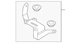 Bc3z-9647-a Ford Genuine Air Cleaner Bracket Direct Replacement Part