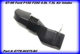 E7te-9c675-bc Ford E8te-9c675-ba 87-96 F150 F250 - 4.9l 7.5l Air Intake Tube Duct