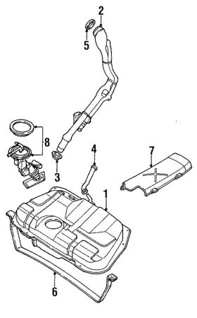 F5rz-9092-b Ford Genuine Fuel Tank Strap