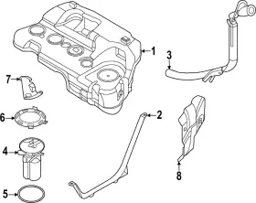 Lx6z-9b007-k Ford Genuine Side Shield