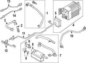 Ml3z-6758-b Ford Genuine Crankcase Tube