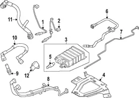 N2dz-6758-b Ford Genuine Vent Tube