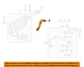 Ford Oem Aa5z6c646d 10-19 Flex Cooling Intercooler-center Duct