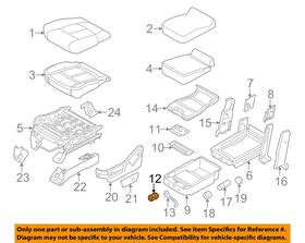 Ford Oem Bu5z1506082b 11-16 F-250 Super Duty Front Seat Components-cyl Keys