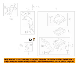 W716492s450b Ford Oem Air Cleaner Intake-inlet Duct Bolt