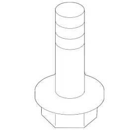 W711103-s900 Ford Genuine Fuel Tank Strap Bolt