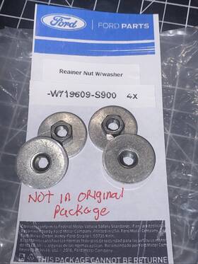 Ford W719609-s900 2020-2025 Castle Nut And Washer Assembly