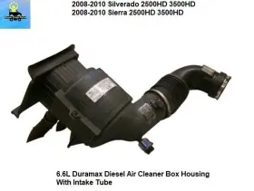 25839608 General Motors 08 09 10 Silverado 2500hd 6.6l Diesel Air Cleaner Box With Intake Tube