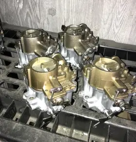 7025023 General Motors Rochester Premium Rebuilt Set Of 1966 - 1969 Corvair 140 Hp Carbs. Core Credit