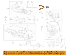 12693950 Gm Oem Colorado Canyon 2.7 Pcv Hose 2023-2025 New