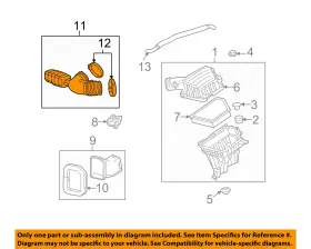 92240658 Gm Oem 12-13 Camaro Engine Air Intake-outlet Duct