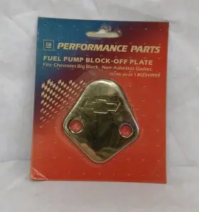 12341999 Gm Performance Parts #12341999 Fuel Pump Block Off Plate Chevy Big