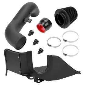 Wg215-bk-bhw Gracegalaxy Cold Air Intake Filter Heat Shield Kit For Vw Golf Gti R 1.8t 2.0t 2015-2020