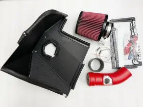 060075 Grimmspeed Used Red Cold Air Intake For 2002-2007 Subaru Wrx Sti And 04-08 Fxt
