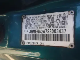 30122708 Honda 4095311 Throttle Body Valve Assembly Sedan Ex Fits 92-95 Civic