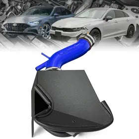 827-712bl Hps Performance Polish Shortram Air Intake Heat Shield Kit For 21-24 K5/20-23 Sonata 1.6t