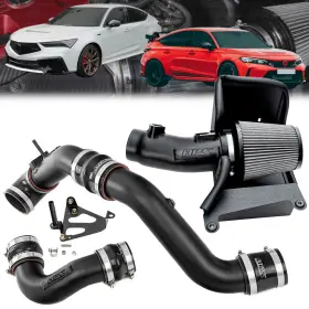827-741wb Hps Performance Black Air Intake Charge Pipe Kit For Integra Types De5/civic Typer Fl5