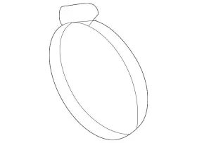 14716-08700 Hyundai Genuine Engine Air Duct Clamp