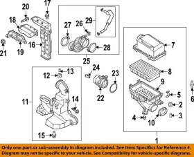 28111h9600 Hyundai Oem 20-22 Accent Enginetransaxle Air Intake-upper Cover
