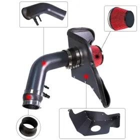 Hzcai008 Hz Motorsport Short Ram Air Intake For 2015-2017 Ford Mustang 3.7l V6 S550