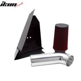 Ikon Motorsports Xt-aih-218011p Fits 96-99 Silverado Suburban 5l 5.0 Red Cold Air Intake Shield