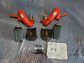 Injen 843115026233 Air Intake 2018-2022 Kia Stinger 3.3l Twin Turbo Wrinkle Red Prefilters