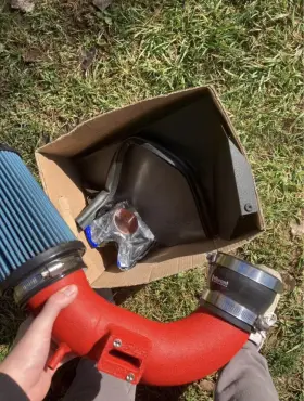 Sp1123wr Injen Cold Air Intake For Bmw B48 2.0l - Wrinkle Red