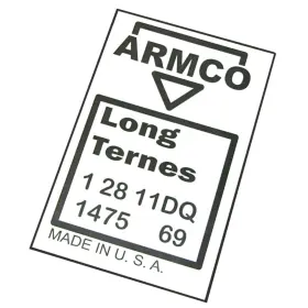 Armco6901 Inline Tube 1969 Armco Steel Gas Fuel Tank Stencil Stamp Logo Kit