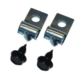 Bff302 Inline Tube 67-69 Buick Full Size 3/8 Fuel No Ret. Line Clips Clamp Bracket Set