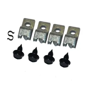 Bff304 Inline Tube 70 Buick Full Size 3/8 Fuel Line With Return Clips Clamp Bracket Set
