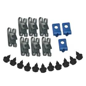 Bff308 Inline Tube 77-85 Buick Full Size 3/8 Fuel Line With Ret. Clips Clamp Bracket Set