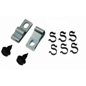 Buf308 Inline Tube 70 Buick A Body 3/8 With Return Fuel Line Clips Clamp Bracket Kit Set