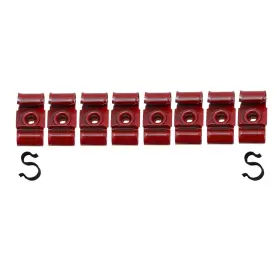 Cif308 Inline Tube 67-68 Impala Bel Air 1/4 Return Fuel Line Clips Clamp Bracket Set