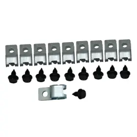 Cif311 Inline Tube 69-70 Impala Bel Air 1/4 Return Fuel Line Clips Clamp Bracket Set