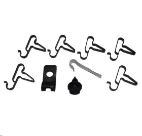 Dbf302 Inline Tube Fuel Line Clip Kit For 3/8 Inch 1966-70 Charger Satellite Coronet Road Runner
