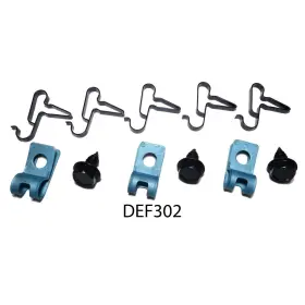 Def302 Inline Tube 70 Dodge Plymouth E Body 3/8 Fuel Line Clip Clamp Bracket Set Kit Nos R