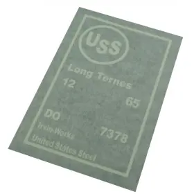 Gts6501 Inline Tube 1965 Uss United States Steel Gas Fuel Tank Stencil Logo