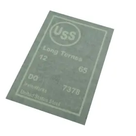 Gts7401 Inline Tube 1974 Uss United States Steel Gas Fuel Tank Stencil Logo Chrysler Mopar Gm Ford