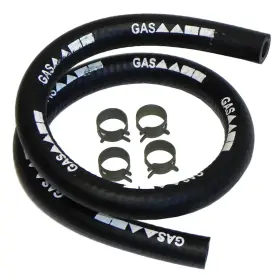 Inl13131 Inline Tube 3/8 Inch .375 Fuel Gas Hose Line Pinch Green Clips Clamps Printed Lettering Nosr Oe