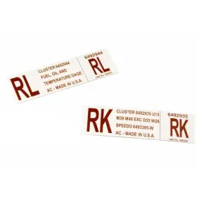 Inl30142 Inline Tube 69 70 71 72 442 Cutlass W-30 35u21 Rallye Pack Labels