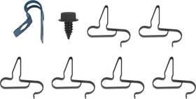 Inline Tube Mn2298 1963-69 Dodge/plymouth A-body Fuel Line Clip Set 3/8 Inch 7 Pieces