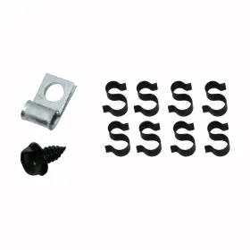Paf311 Inline Tube 66-67 Pontiac Buick A Body Fuel Line Clips Clamp Bracket Kit Set Nos