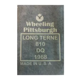 Pitts1968 Inline Tube 1968 Pittsburgh Steel Gas Fuel Tank Stencil Stamp Logo Pitts68 Gm