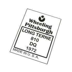 Pitts1972 Inline Tube 1972 Pittsburgh Steel Gas Fuel Tank Stencil Stamp Logo Pitts72 Gm