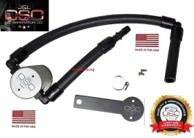 3106p-c J&l / Jlt Performance Silver Billet Engine Oil Separator Catch Can 2018-23 Stinger Gt 3.3 V6