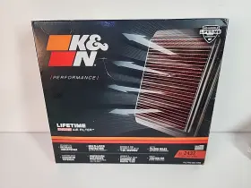 33-2437 K&n Filters Performance Lifetime Air Filter For 10-12 Honda Cr-v 2.4l L4