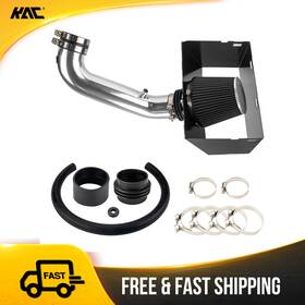 Kac 256fdg5hj4 Cold Air Intake Kit 3.5 Inch Black Filter With Heat Shield For 09-10 Dodge Ram 1500